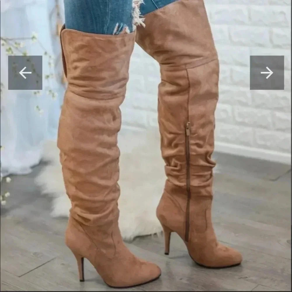 Knee high thigh high boots - Picture 6 of 9